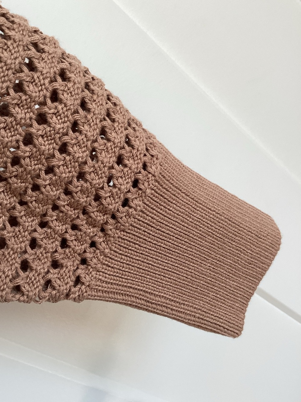 Varley Eloise Collared Full-Zip Knit Jacket New Medium Anthropologie Cedar Brown - Picture 10 of 13